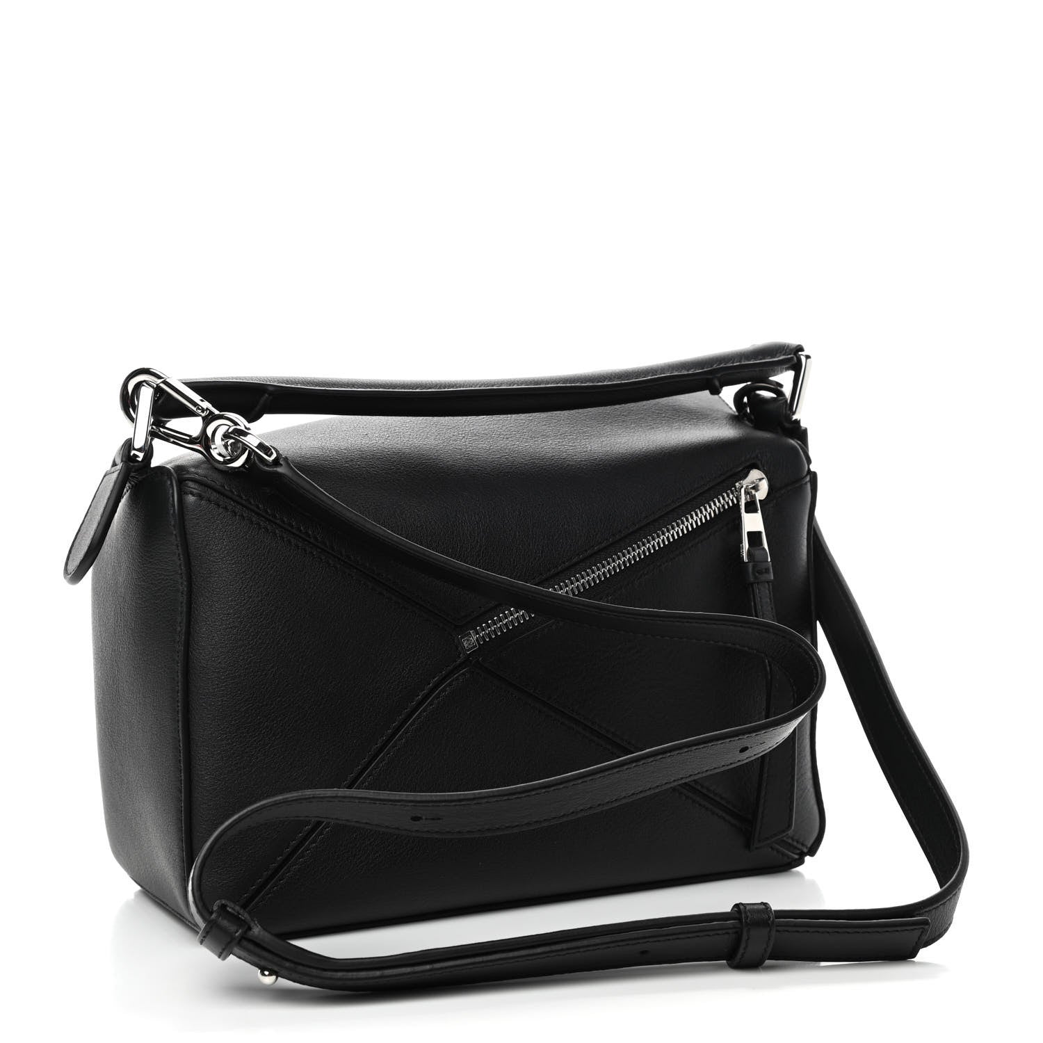 Loewe Calfskin Small Puzzle Bag Black 2 of 4