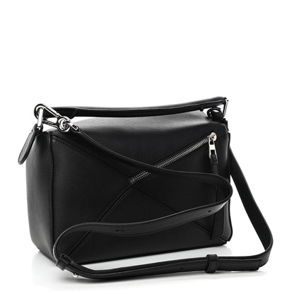 Loewe Calfskin Small Puzzle Bag Black 2 of 4