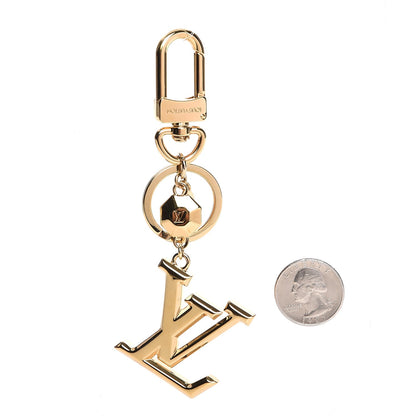 Louis Vuitton LV Facettes Bag Charm Key Holder Gold 2 of 4