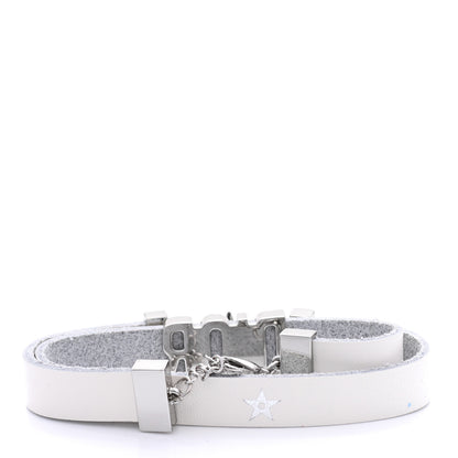 Christian Dior Calfskin Star Dior Double Bracelet White 3 of 4