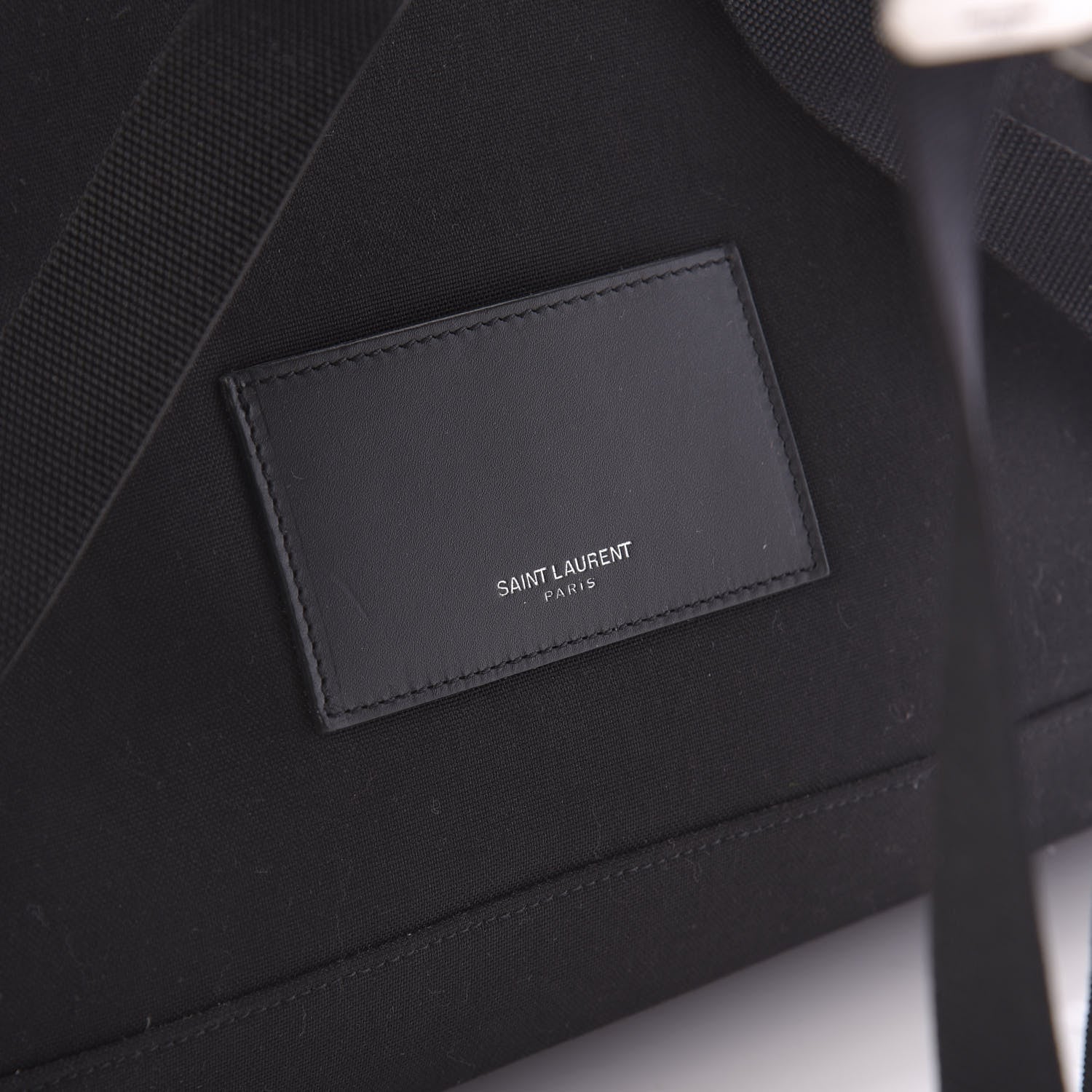 Saint Laurent Glitter Canvas City Backpack Blue 12 of 12