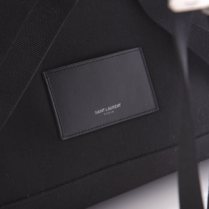 Saint Laurent Glitter Canvas City Backpack Blue 12 of 12