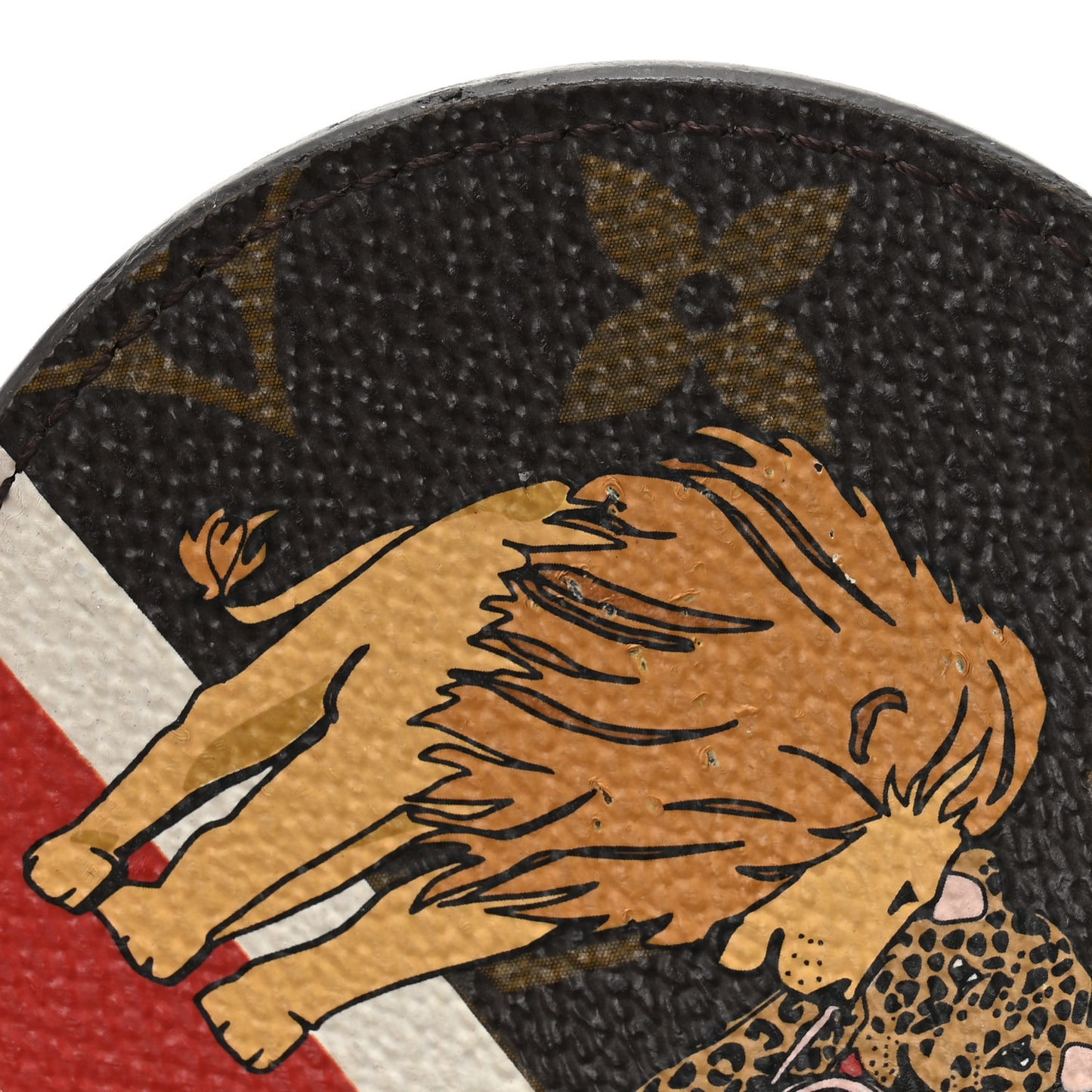 Monogram 2018 Christmas Animation Cats Bag Charm Key Ring