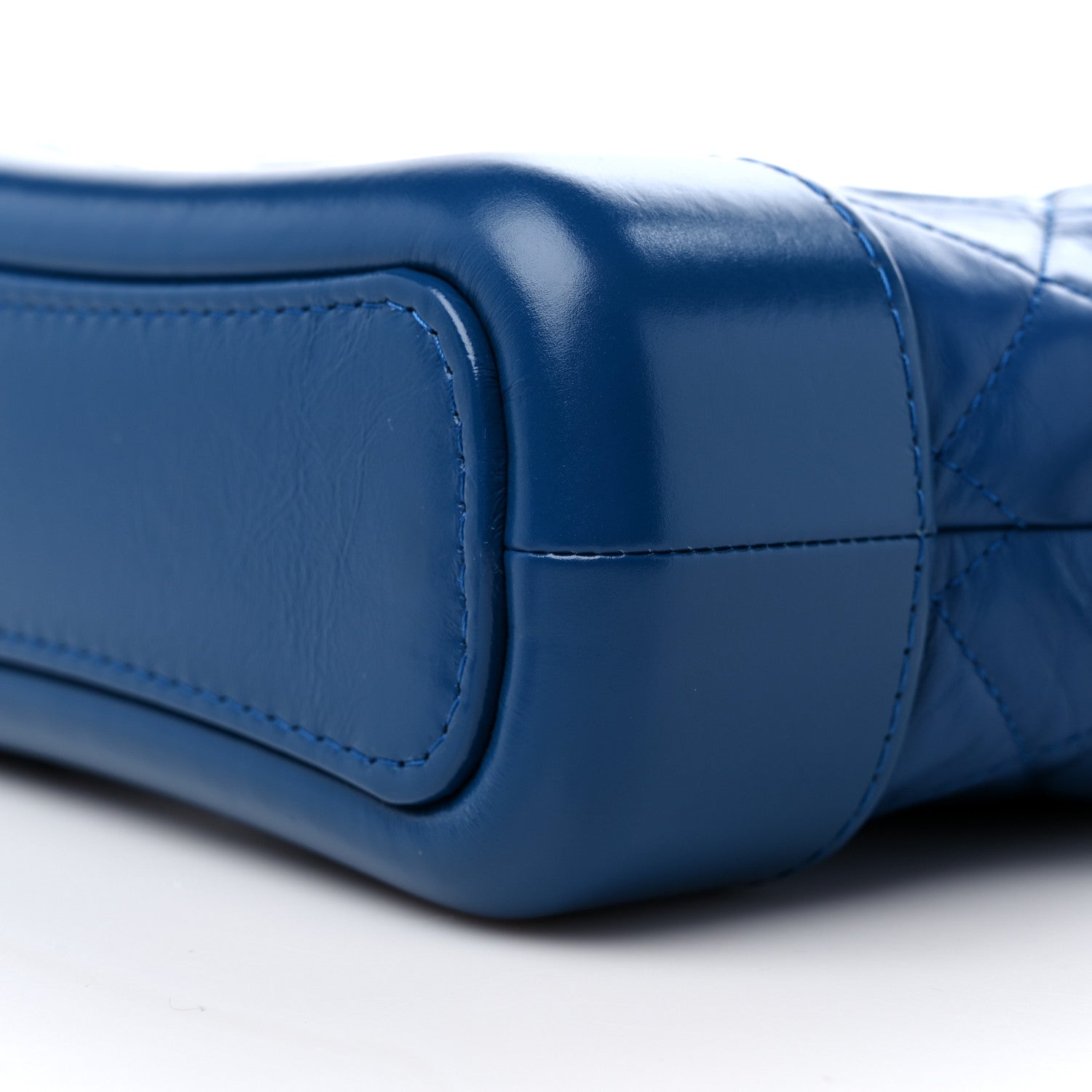 Chanel Aged Calfskin Quilted Small Gabrielle Hobo Blue 9 of 9