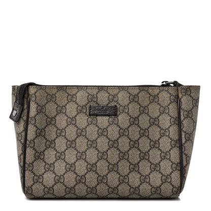 Gucci GG Supreme Monogram Cosmetic Case Brown 1 of 18