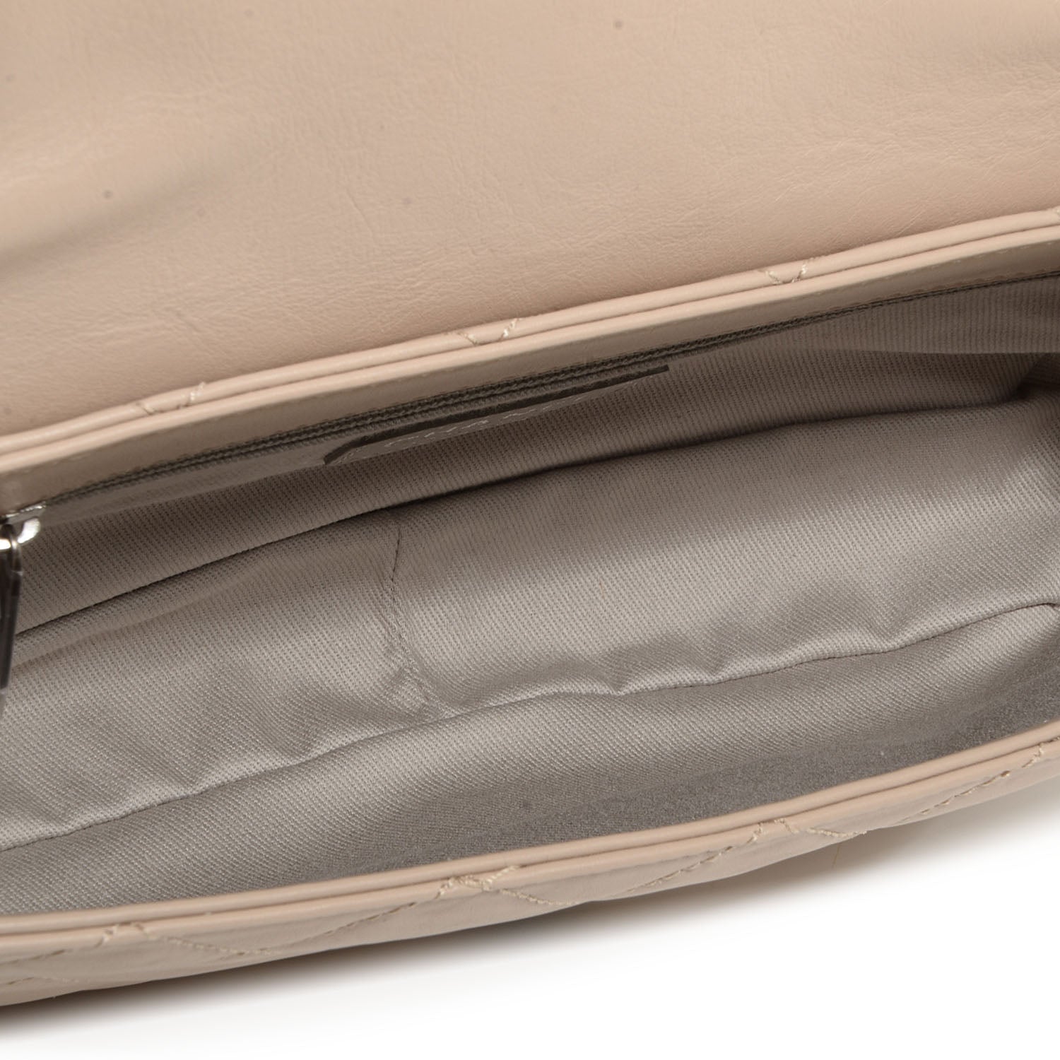 Chanel Calfskin Country Chic Flap Ecru Brown 5 of 7