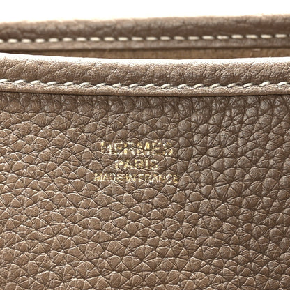 Hermes Taurillon Clemence Evelyne III PM Etoupe 6 of 9