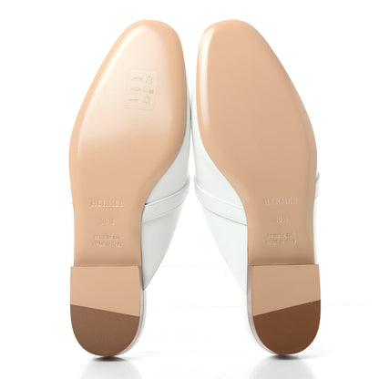 Hermes Calfskin Oz Mules 36.5 White 6 of 11