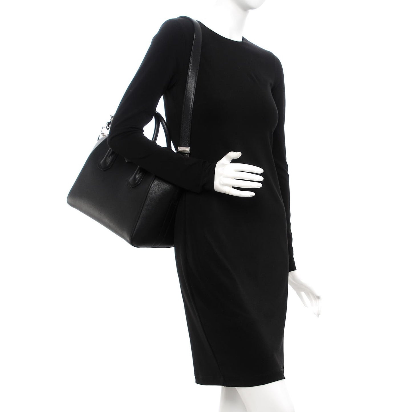 Sugar Goatskin Small Antigona Black