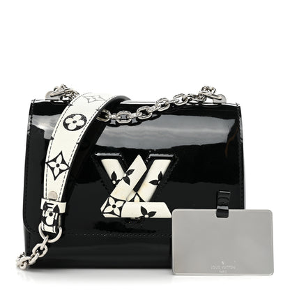 Louis Vuitton Patent Monogram Twist Shoulder Bag PM Black 3 of 14