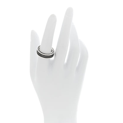 David Yurman Sterling Silver Black Diamond Streamline Two-Row Band Ring 2 of 5