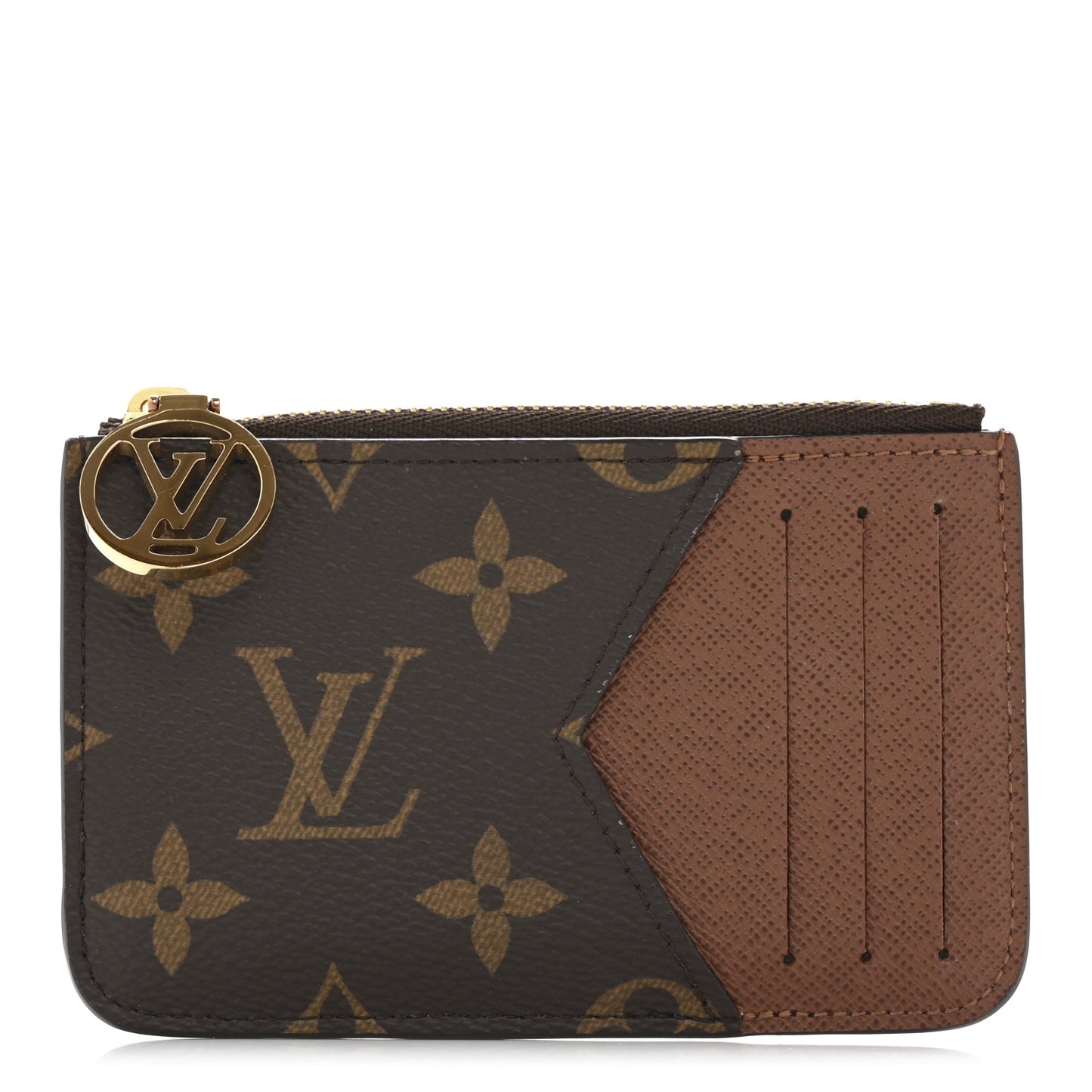Monogram Zipped Romy Card Holder