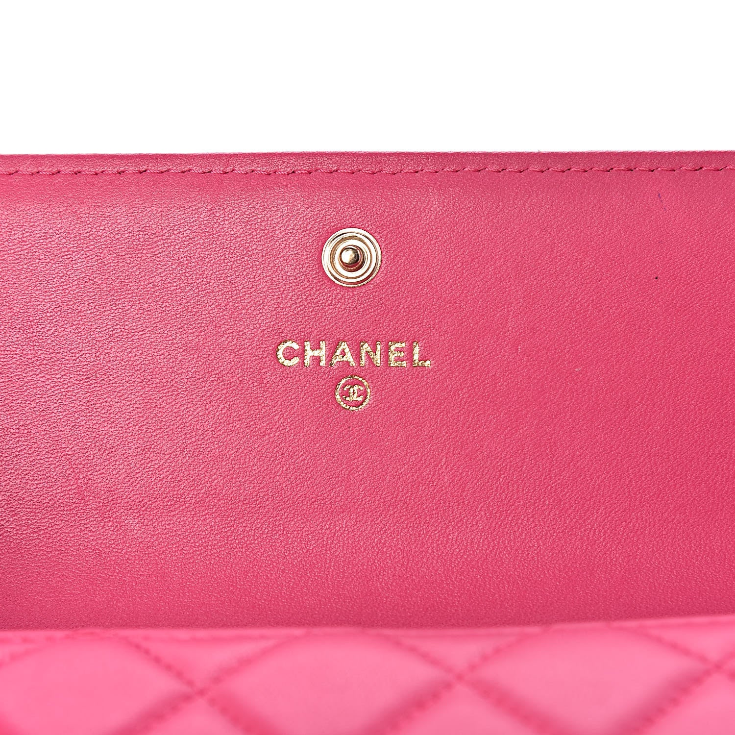 Chanel Lambskin Quilted Boy Flap Wallet Fuchsia 6 of 14