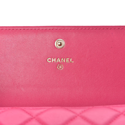 Chanel Lambskin Quilted Boy Flap Wallet Fuchsia 6 of 14
