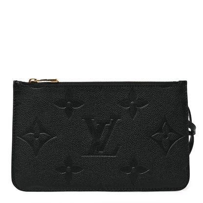 Louis Vuitton Empreinte Monogram Giant Neverfull MM Pochette Black 1 of 5
