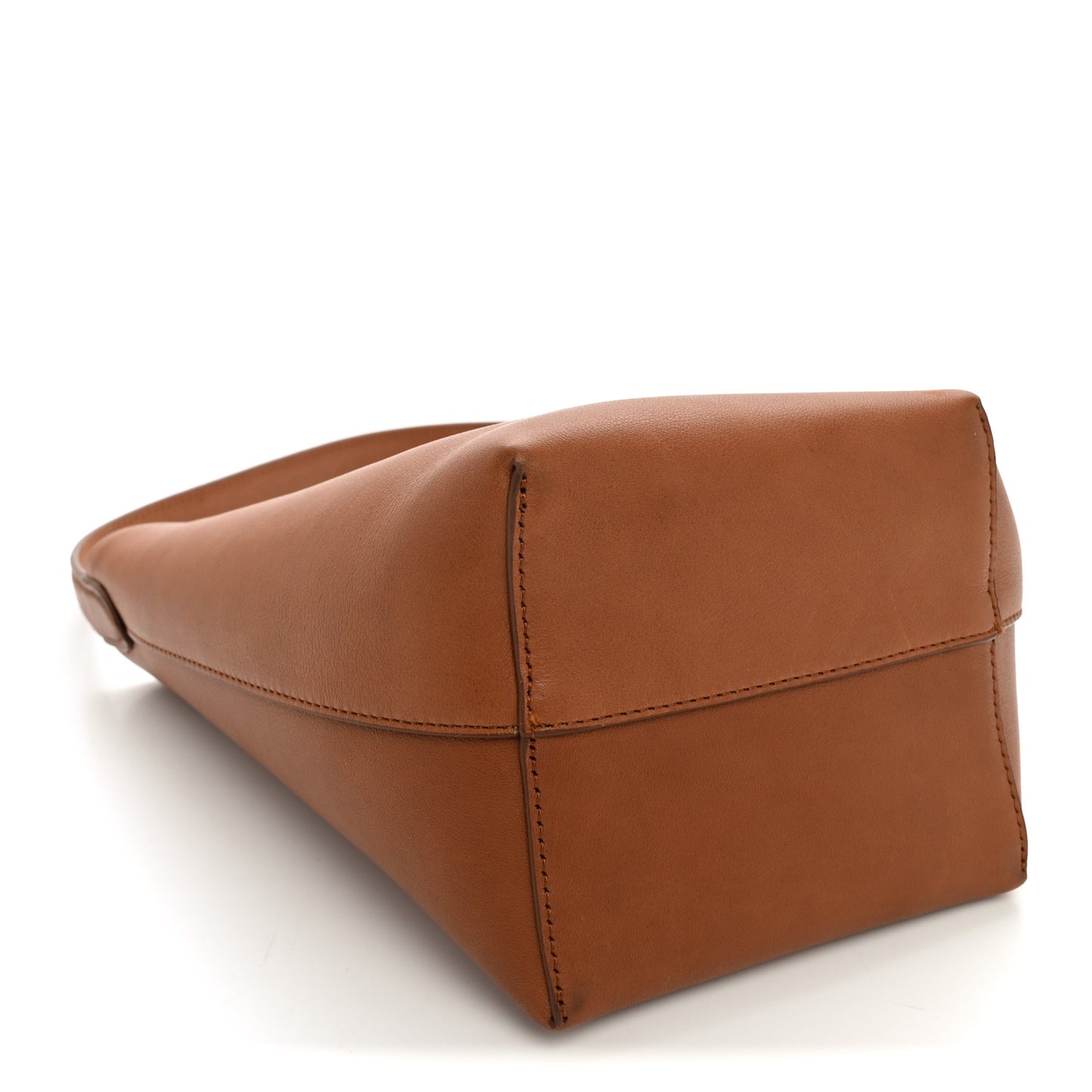 Polished Saddle Calfskin Small N/S Park Tote Dark Cuir