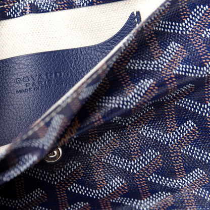 Goyard Goyardine Plumet Wallet Clutch Navy 8 of 8