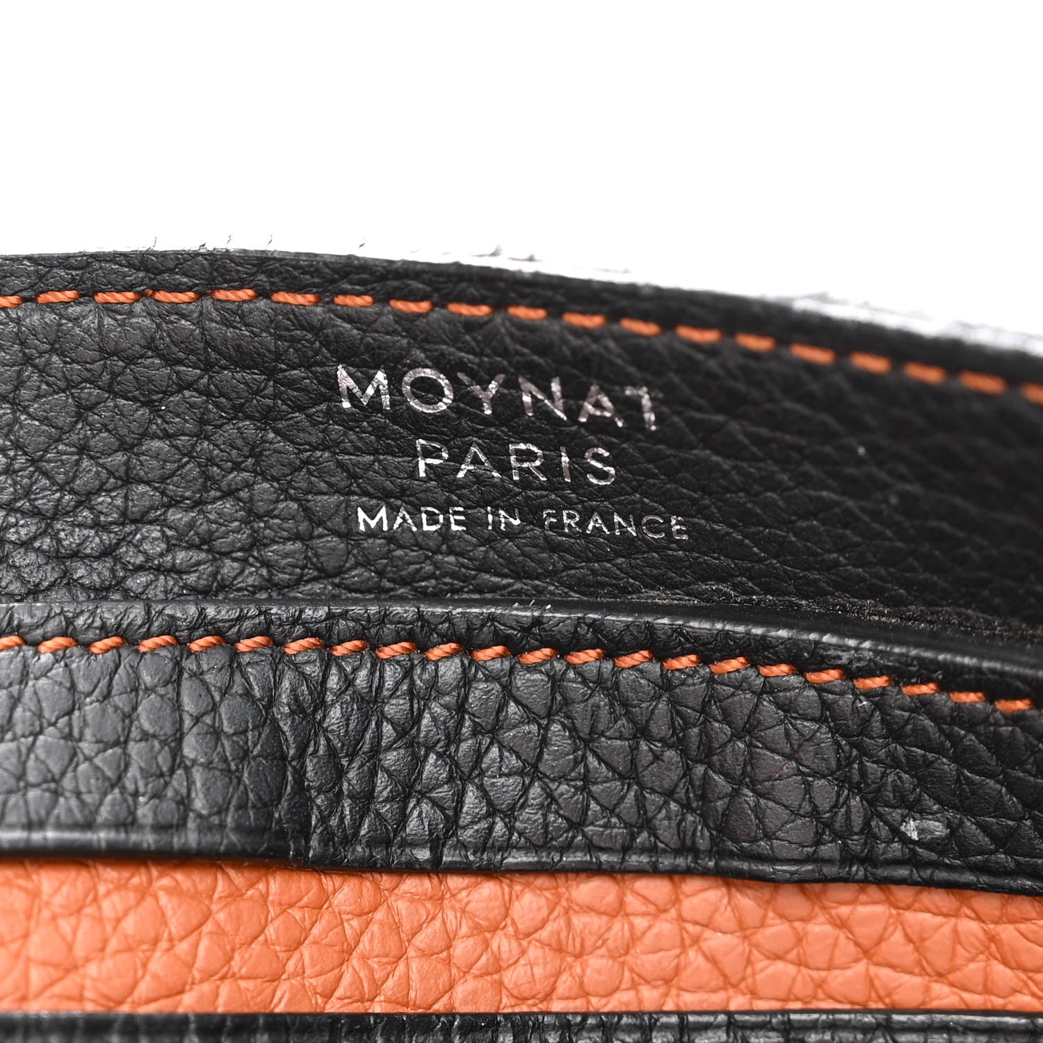 Moynat Taurillon Blush Tote Black Cognac 6 of 11