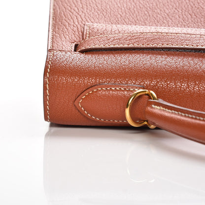 Hermes Chevre De Coromandel Kelly Sellier 32 Brique 26 of 31