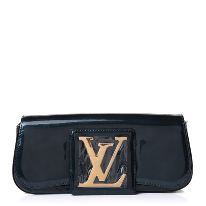 Louis Vuitton Patent Sobe Clutch Blue Nuit 1 of 9