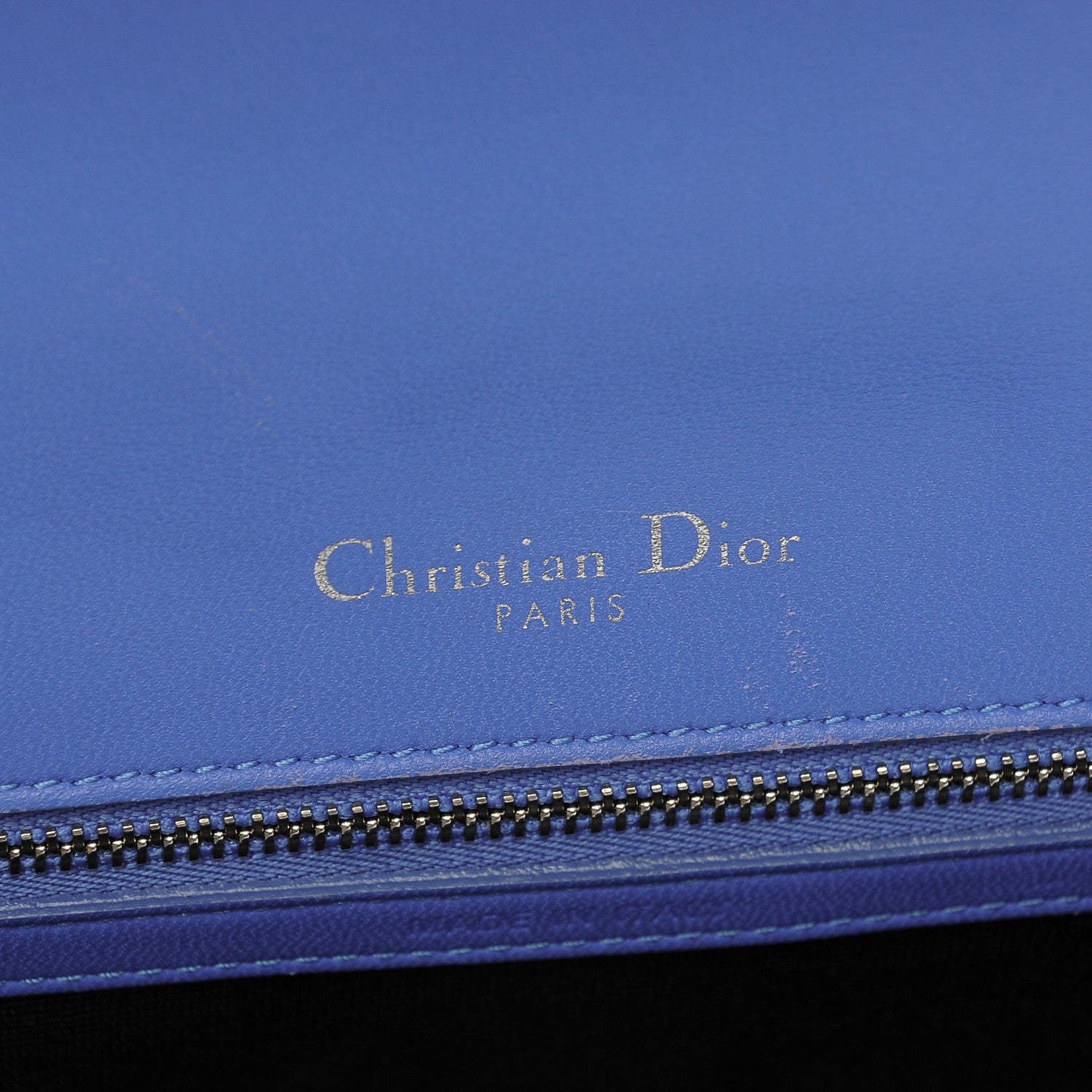 Christian Dior Lambskin Medium Diorama Flap Bag Blue 6 of 12