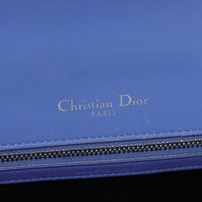 Christian Dior Lambskin Medium Diorama Flap Bag Blue 6 of 12