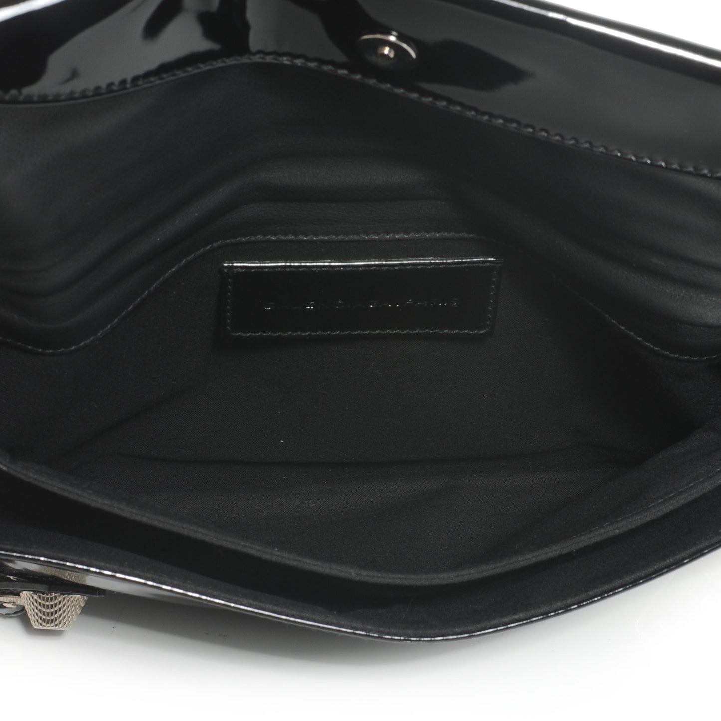 Patent Giant Envelope Clutch Black