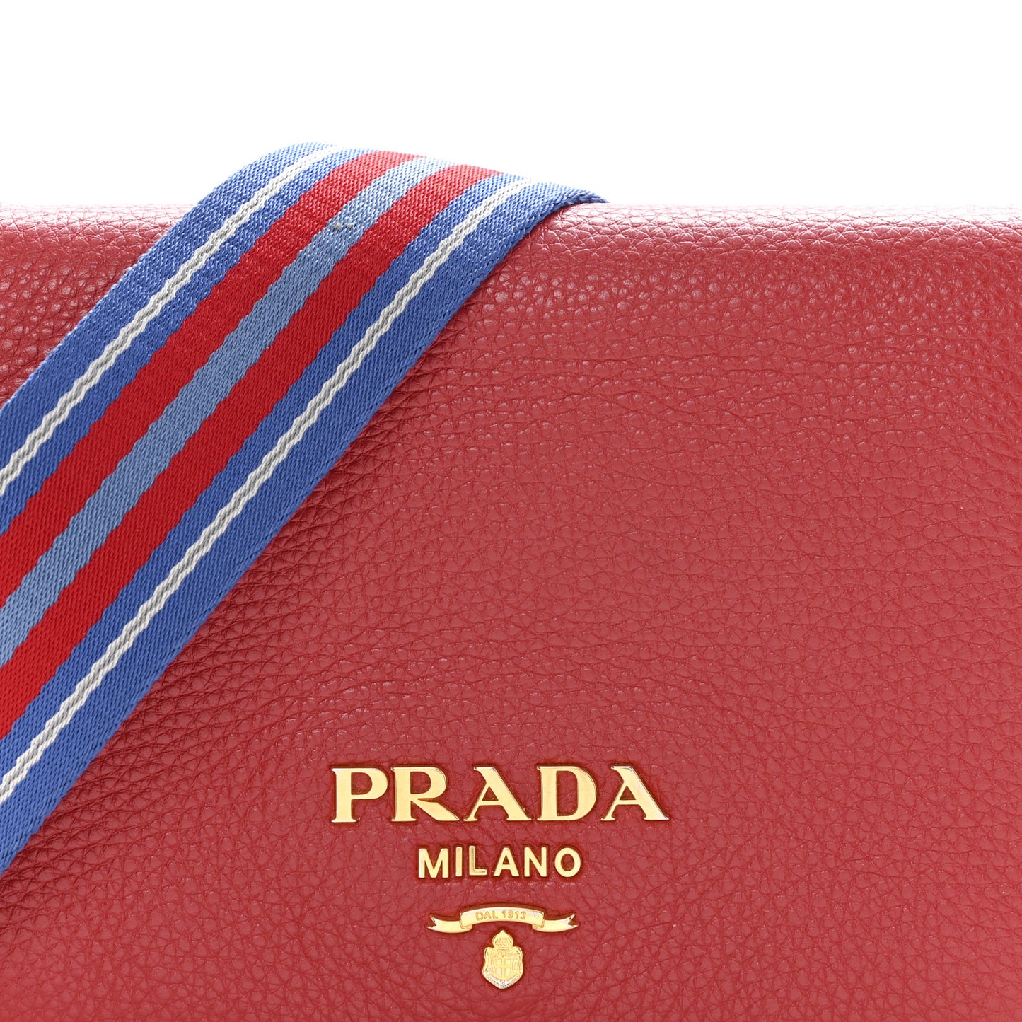 Vitello Daino Flap Crossbody Rosso