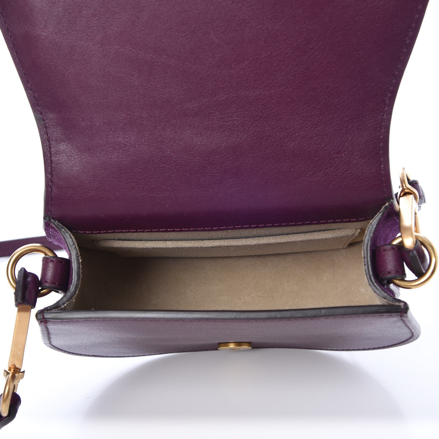 Chloe Calfskin Small Nile Bracelet Bag Intense Violine 5 of 8