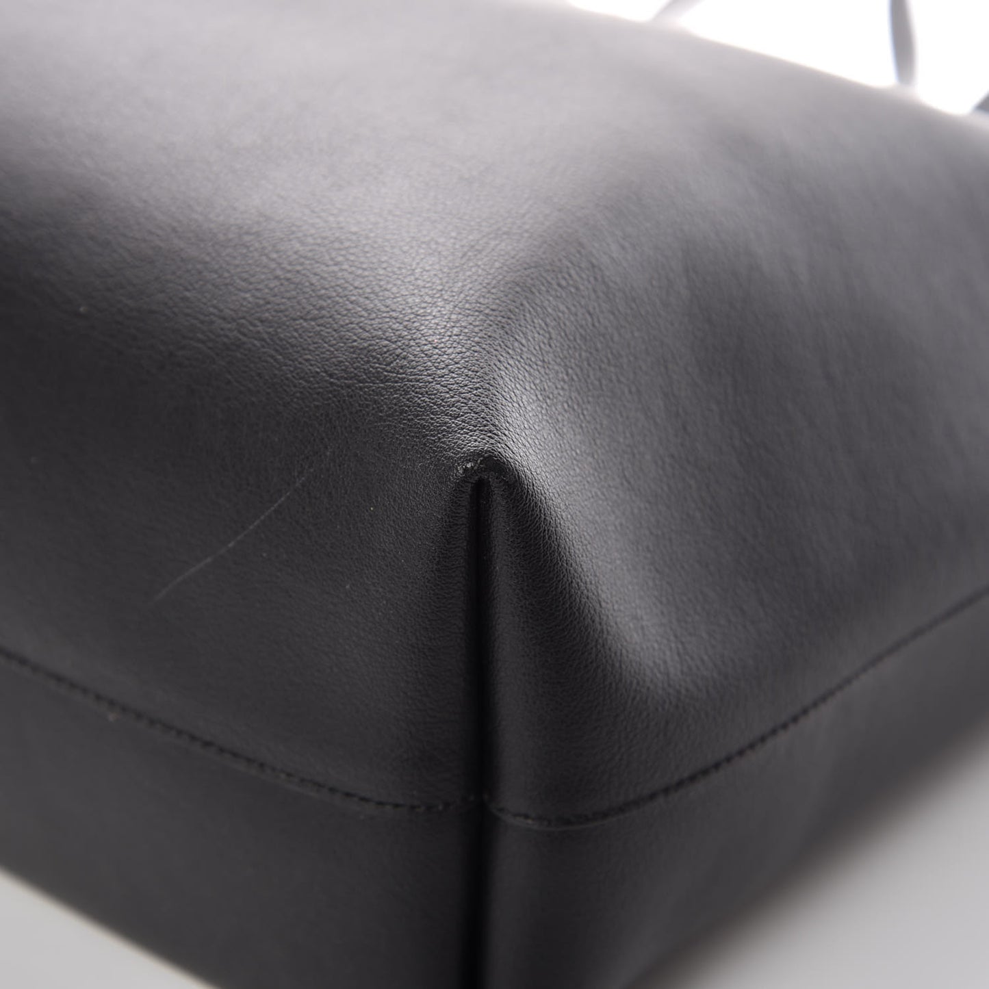 Calfskin Large Shopping Tote Black