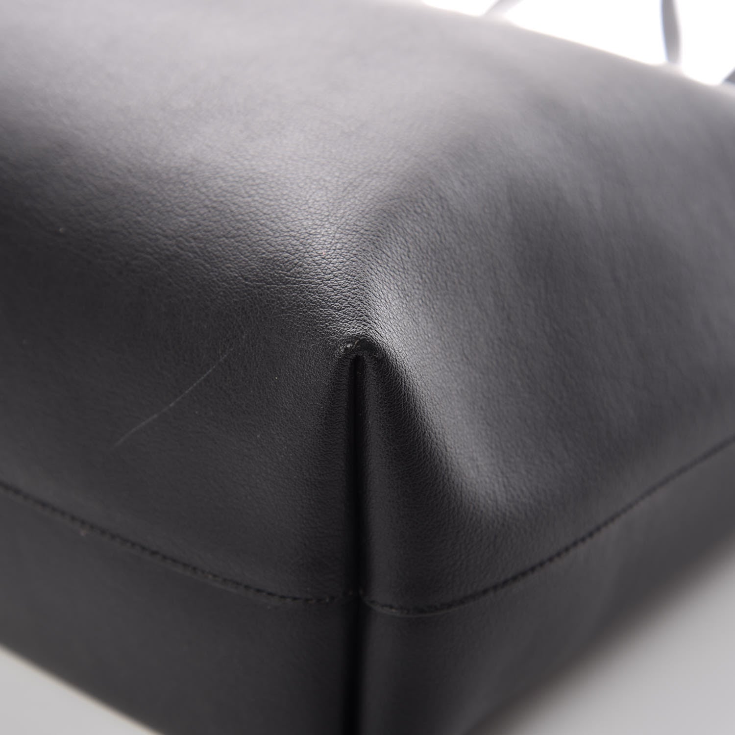 Saint Laurent Calfskin Large Shopping Tote Black 11 of 12