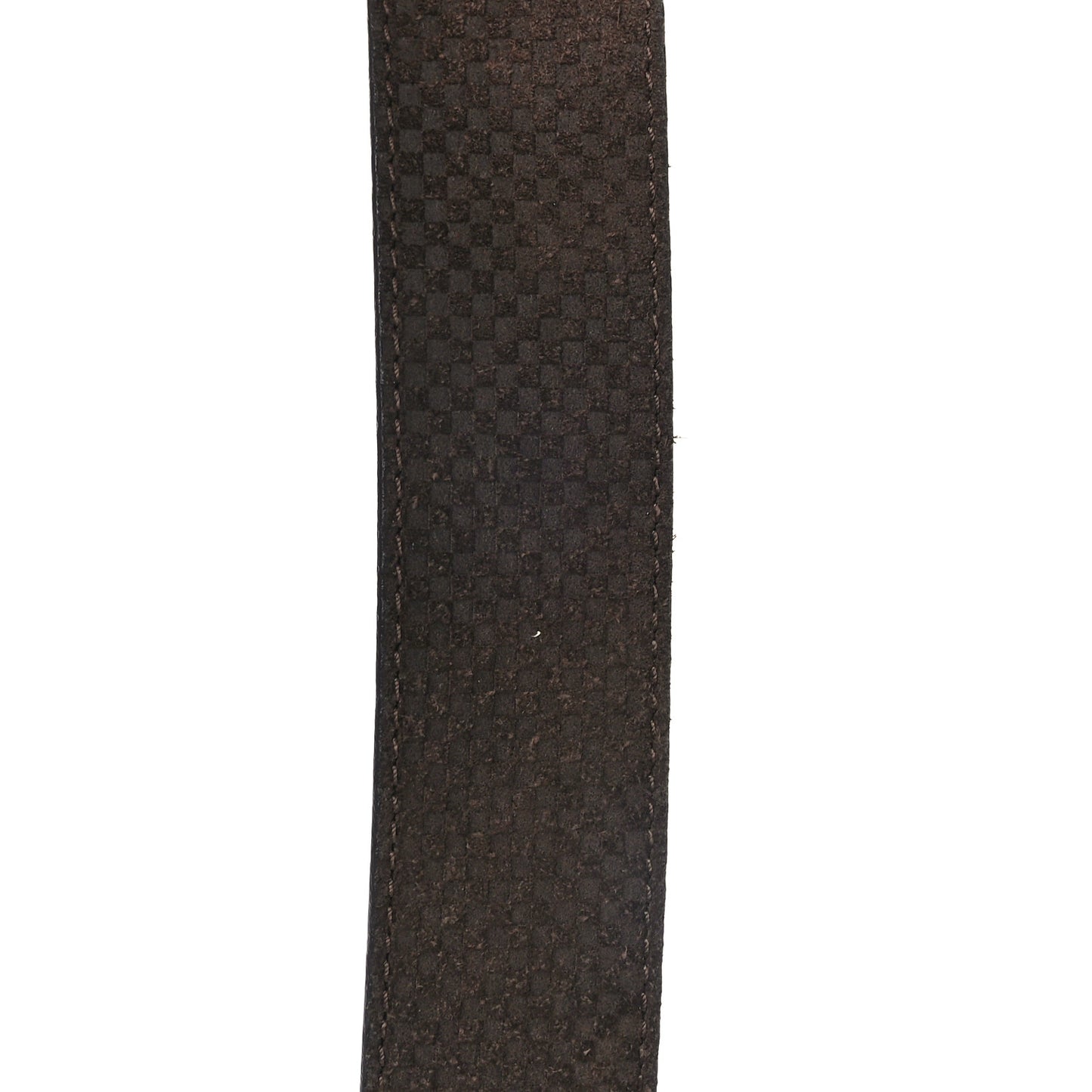 Suede Calfskin Mini Damier 40mm LV Initiales Belt 100 40 Moka