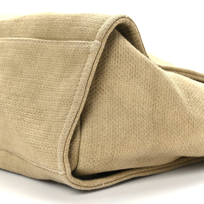 Chanel Canvas Medium Deauville Tote Beige Black 9 of 9
