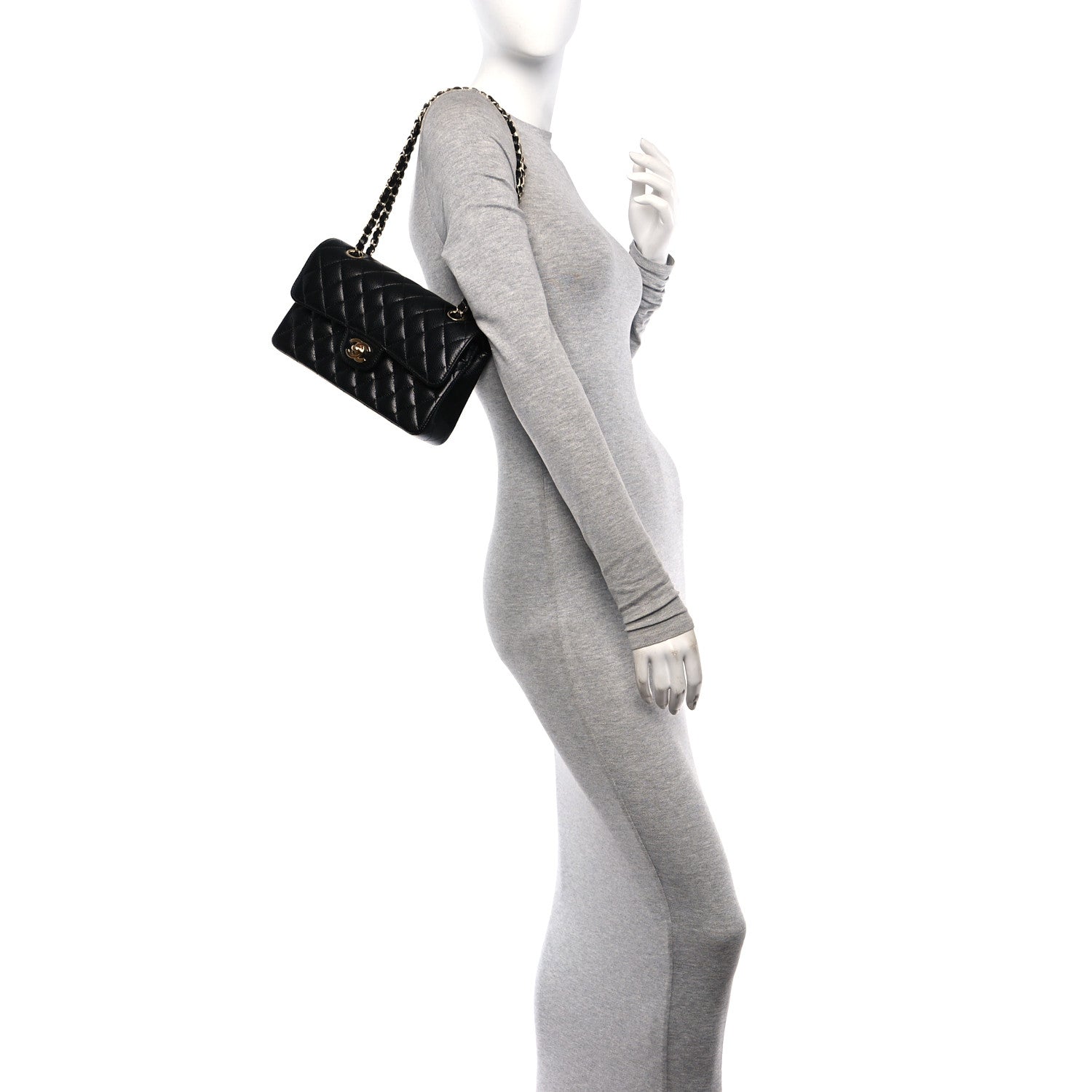 Chanel Caviar Quilted Small Double Flap Black 3 of 12