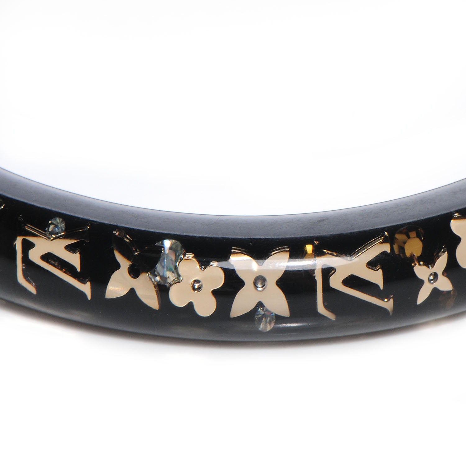 Louis Vuitton Inclusion Bracelet TPM Size Medium Black 3 of 4