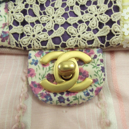Chanel Fabric Patchwork Medium Flap Bag 12 of 12