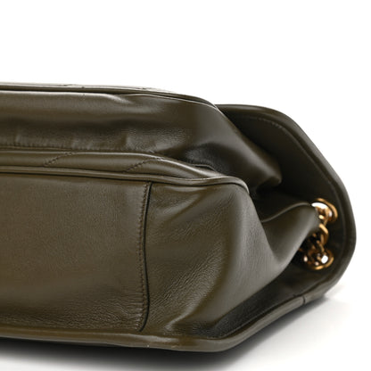 Saint Laurent Lambskin Matelasse Monogram Medium Niki Chain Satchel Seaweed 10 of 10