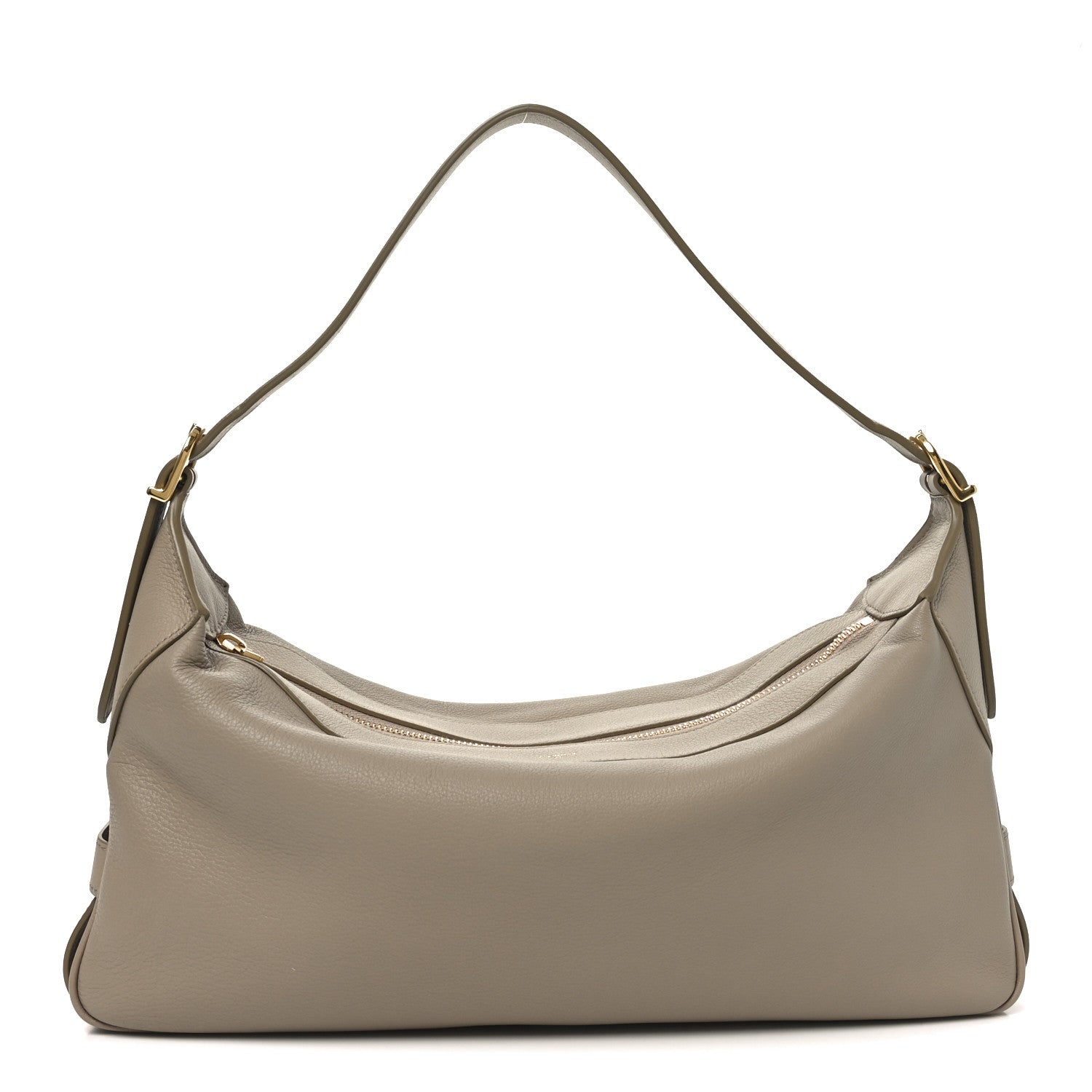 Celine Supple Calfskin Medium Romy Shoulder Bag Safari 2 of 19