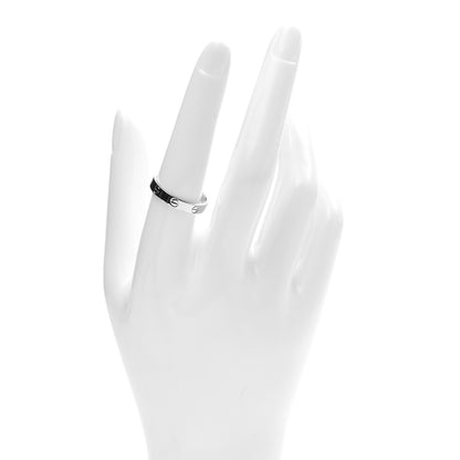 Cartier 18K White Gold 3.5mm LOVE Wedding Band Ring 58 8.5 2 of 4