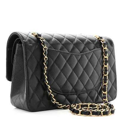 Chanel Caviar Quilted Medium Double Flap Black 3 of 11