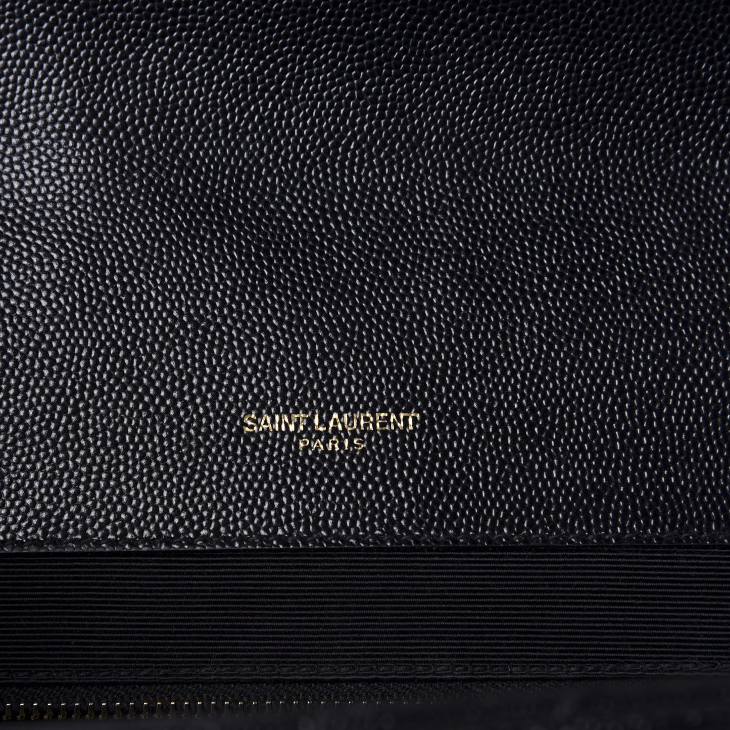 Grain De Poudre Matelasse Chevron Large Monogram Satchel Black