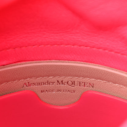 Alexander McQueen Calfskin The Soft Curve Drawstring Bag Neon Pink 6 of 11