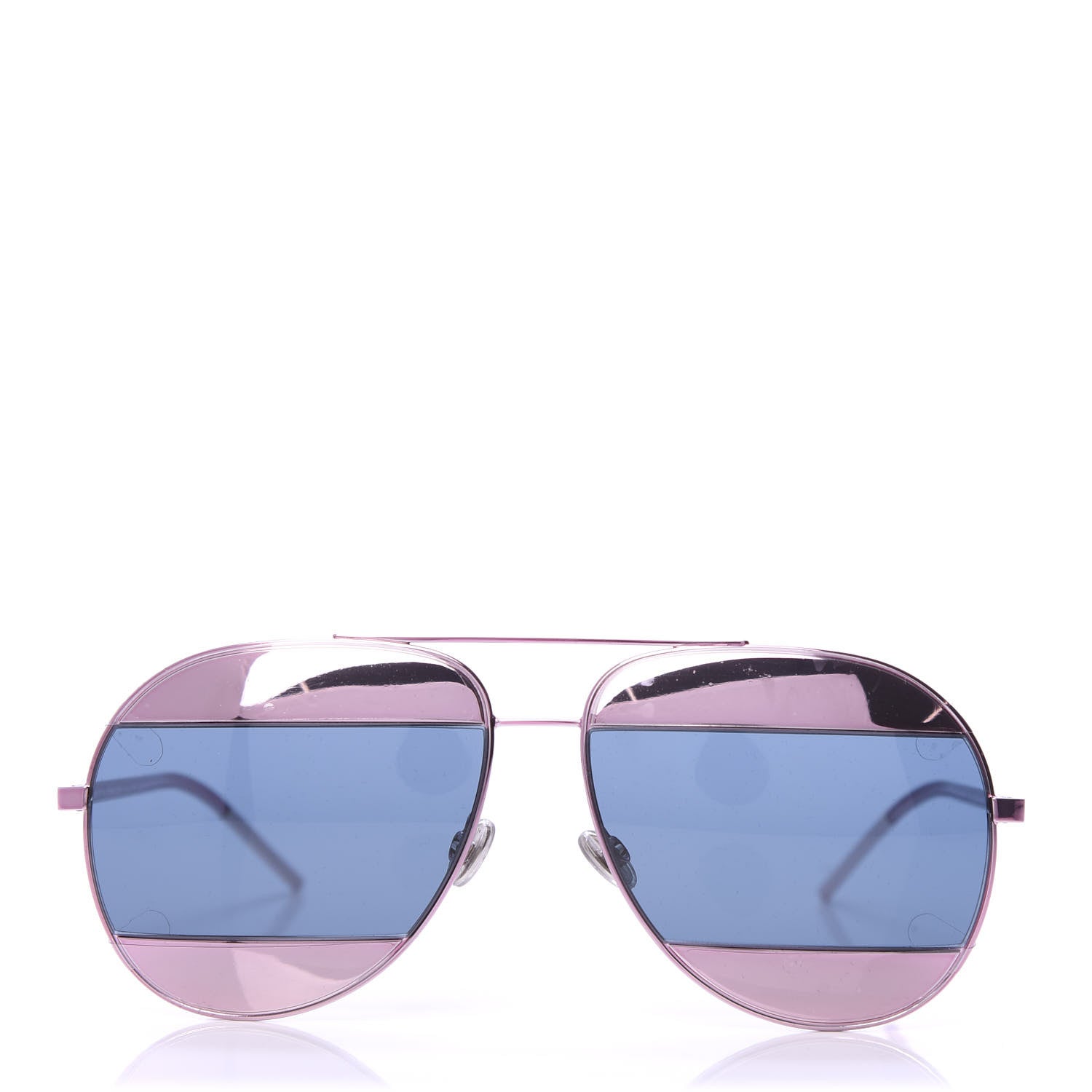 Christian Dior Split 1 Aviator Sunglasses Pink Blue 3 of 8