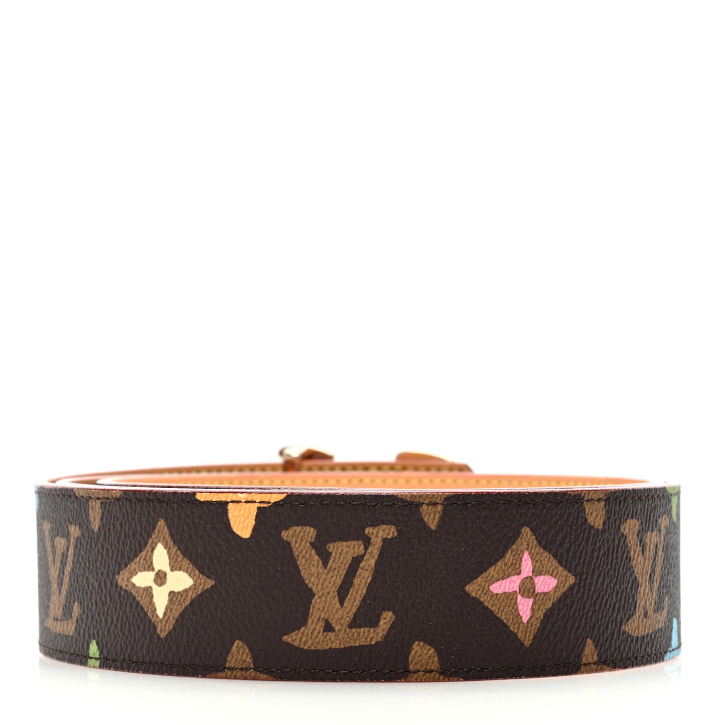 Monogram Craggy 40mm LV Tag Reversible Belt 100 40 Chocolate