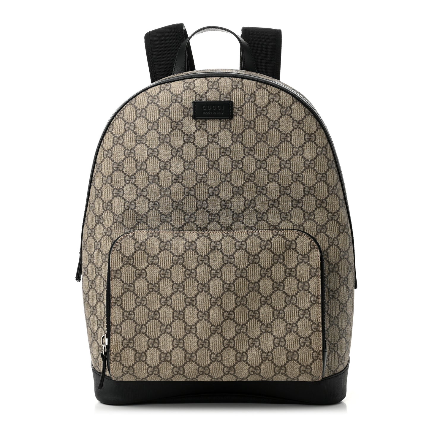 GG Supreme Monogram Medium Backpack Black