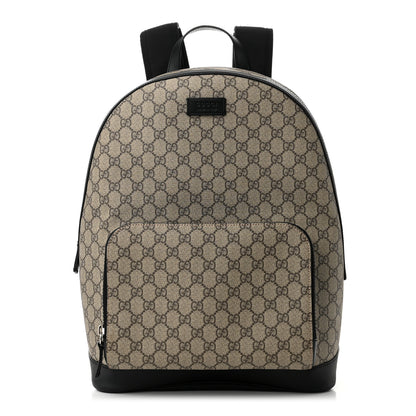 Gucci GG Supreme Monogram Medium Backpack Black 1 of 10