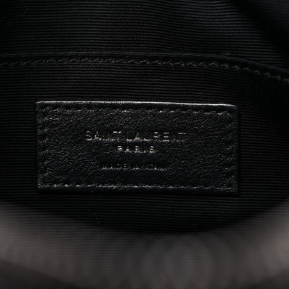 Saint Laurent Calfskin Matelasse Monogram Lou Camera Bag Black 6 of 11