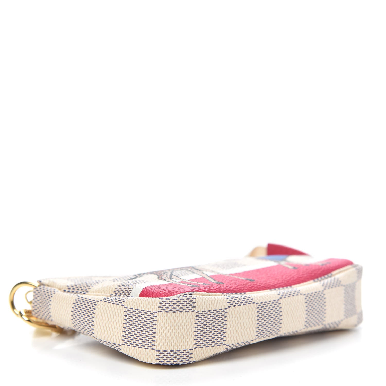 Louis Vuitton Damier Azur 2017 Christmas Animation Mini Pochette Accessories 4 of 8