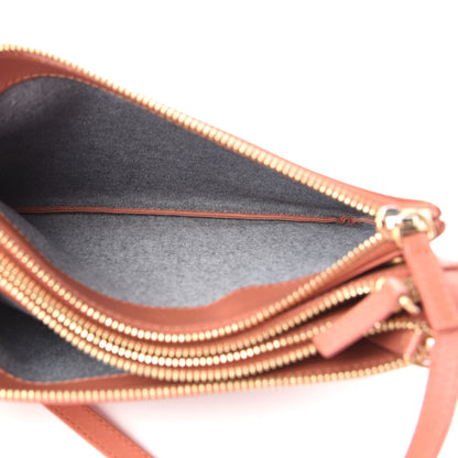 Celine Lambskin Small Trio Crossbody Bag Tan 5 of 9