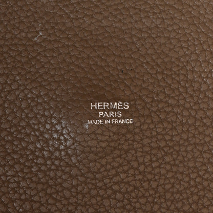 Hermes Taurillon Clemence Picotin Lock TGM Etoupe 5 of 13